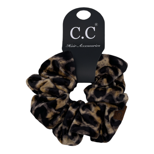 SCR-02 LEOPARD LATTE SCRUNCHIE