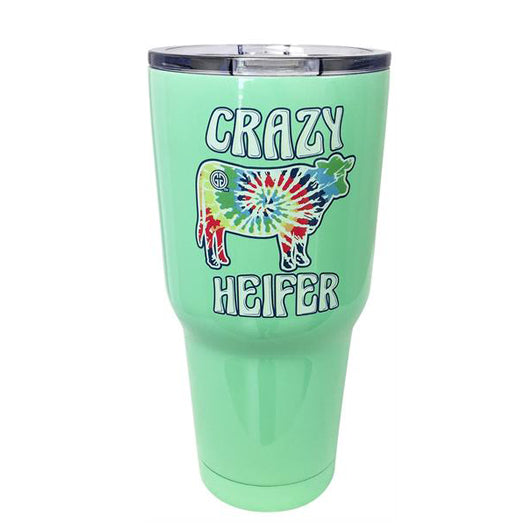 TB2468 Tie Dye Crazy Heifer Stainless Steel Tumbler