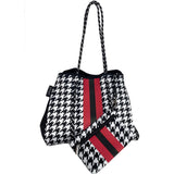 NP-4500-O Houndstooth Neoprene Tote Bag