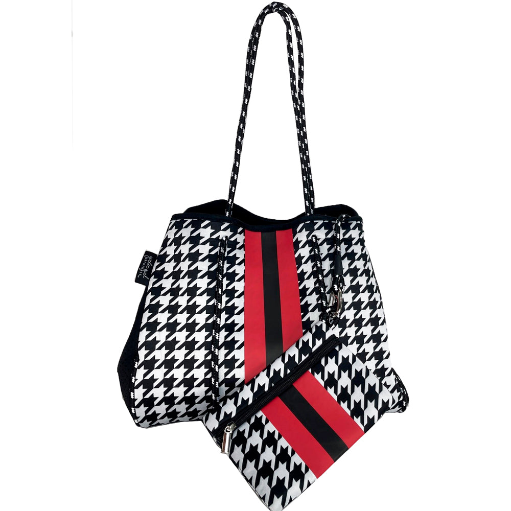 NP-4500-O Houndstooth Neoprene Tote Bag