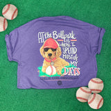 2526 Ballpark Puppy SS-Retro Heather Purple