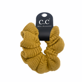 SCR-04 C.C KNIT SCRUNCHIE MUSTARD