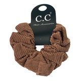 SCR-03 C.C CORDUROY SCRUNCHIE COFFEE