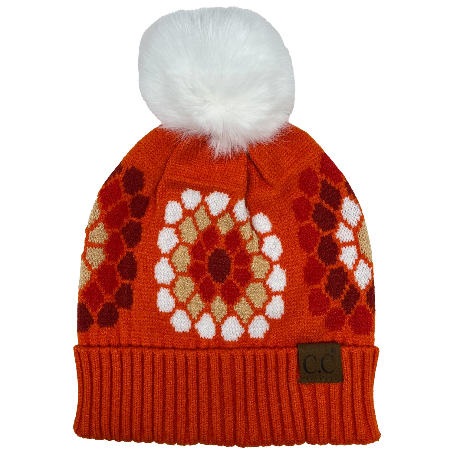 Hat-7396 C.C Beanie-Orange