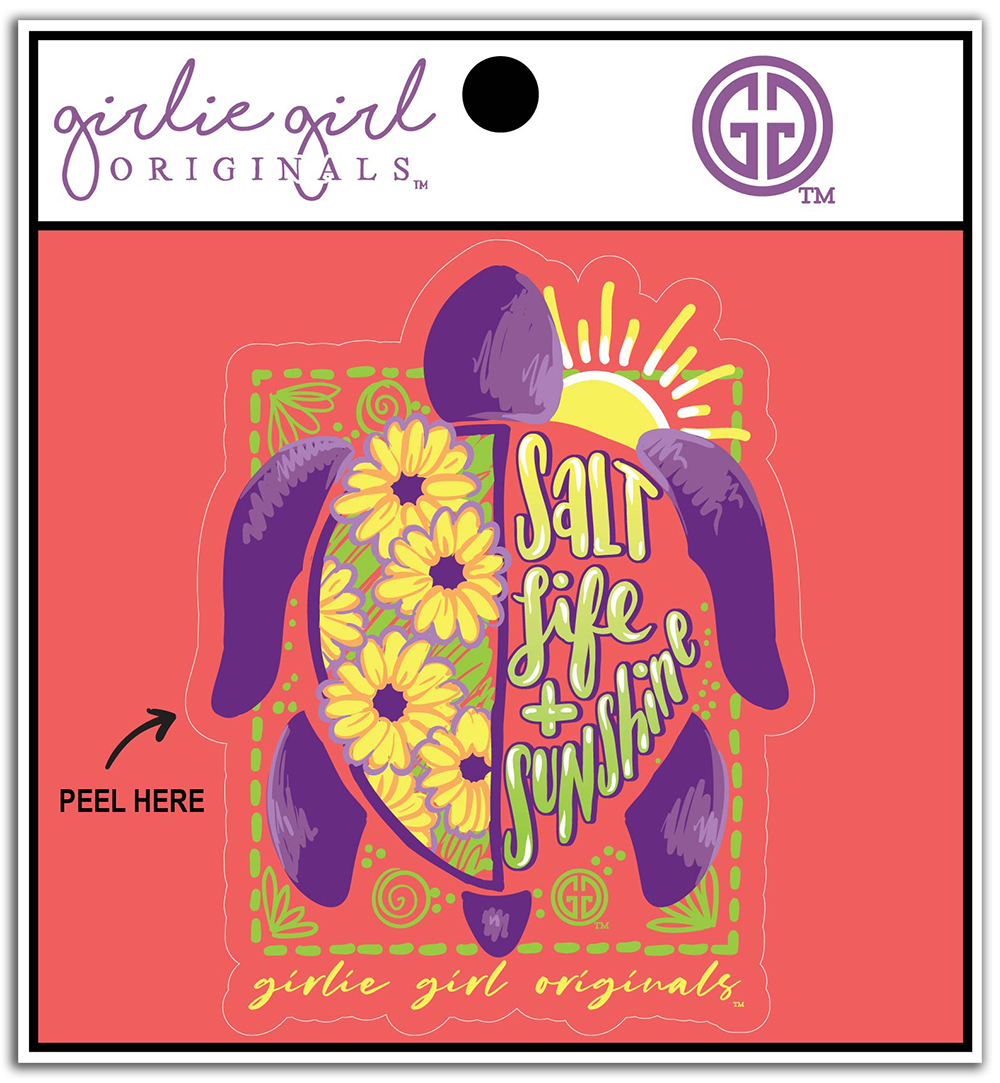 Decal/Sticker Turtle Sunshine 2372