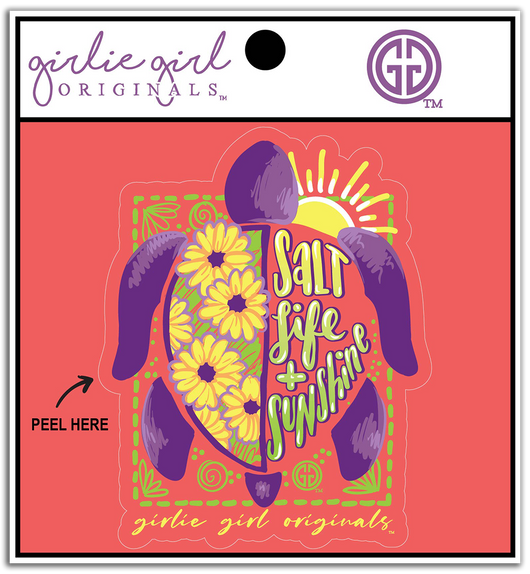 Decal/Sticker Turtle Sunshine 2372