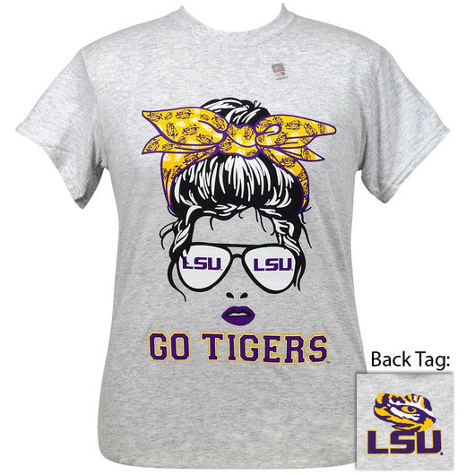 Messy Bun LSU - Sports Grey SS-101