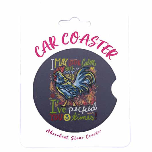 N17 Car Coaster Chicken Pecked