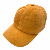 BT-937 Corduroy Criss Cross Cap Honey Mustard