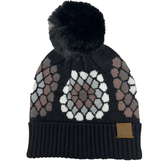 Hat-7396 C.C Beanie-Black