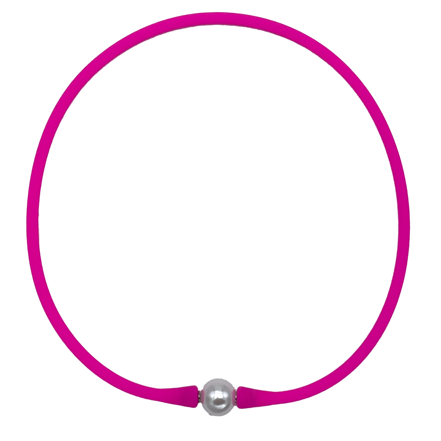 SN-2649 SILICONE NECKLACE HOT PINK