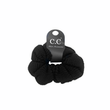 SCR-04 C.C KNIT SCRUNCHIE BLACK