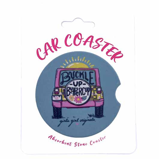 N11 Car Coaster Buckle Up Buttercup