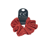 SCR-03 C.C CORDUROY SCRUNCHIE BURNT HENNA