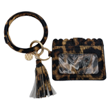 CL-7848 WRISTLET ID WALLET LEOPARD BROWN