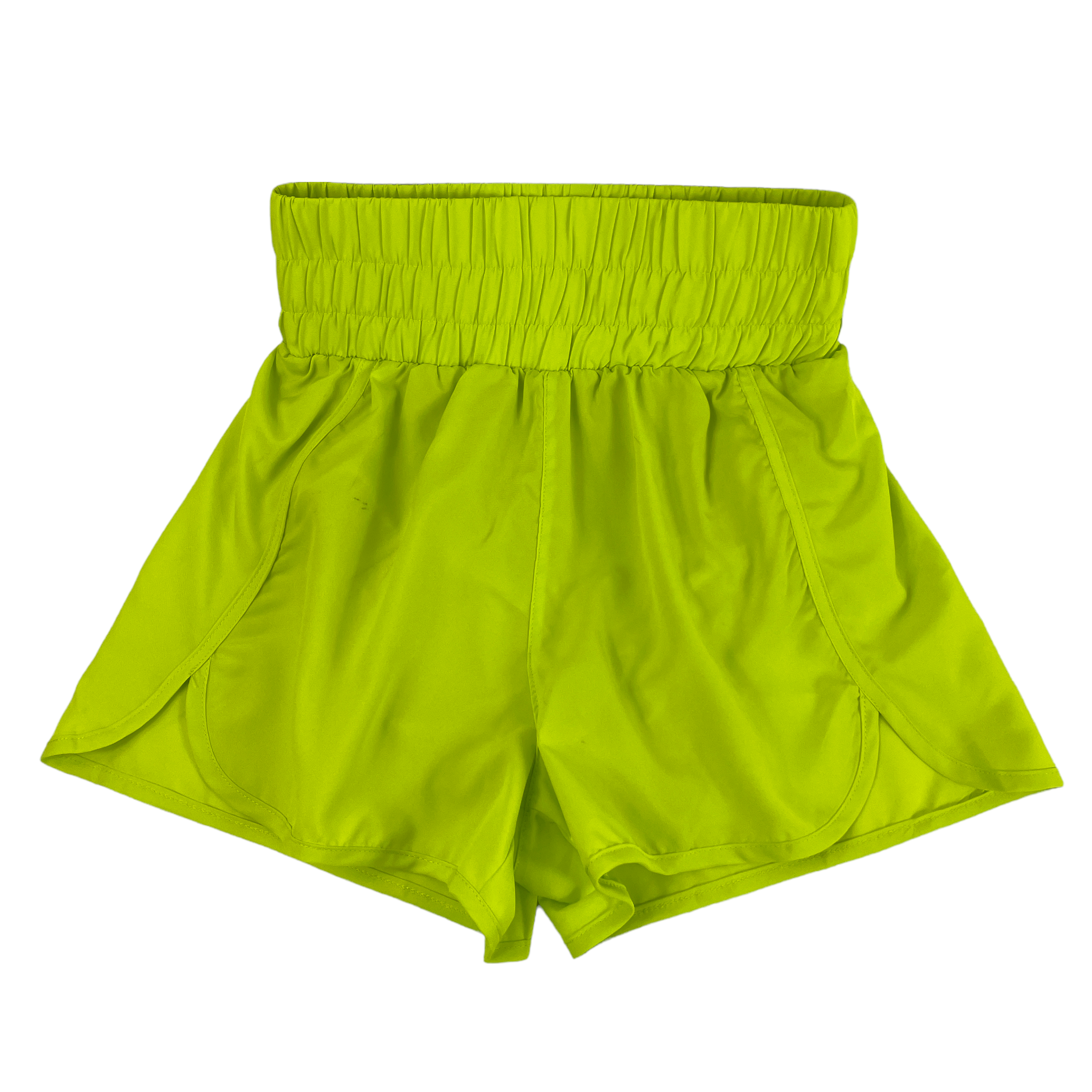 SH-0524 Elastic Waist Shorts Lime