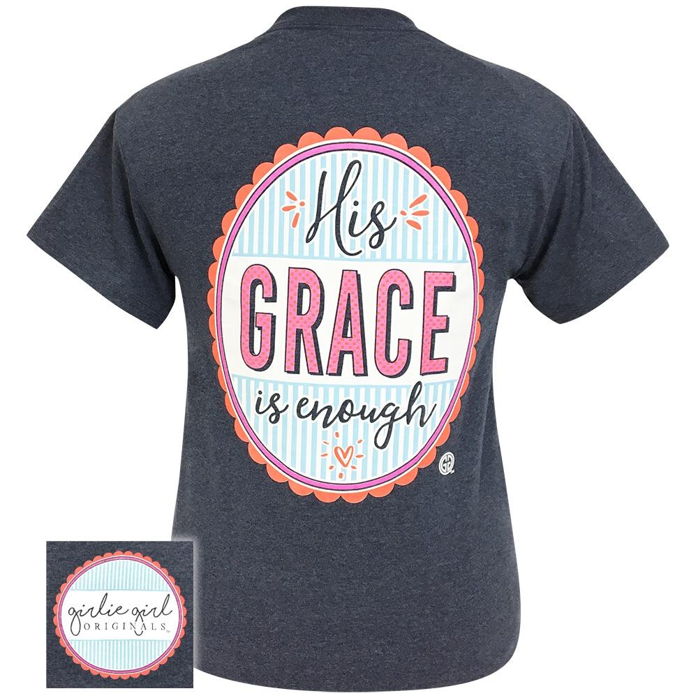His Grace Is Enough-Heather Navy SS-2079