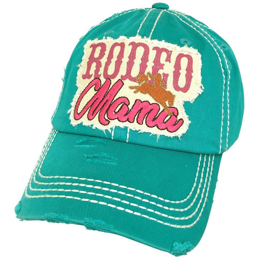 KBV-1251 Rodeo Mama Cap Hot Turquoise