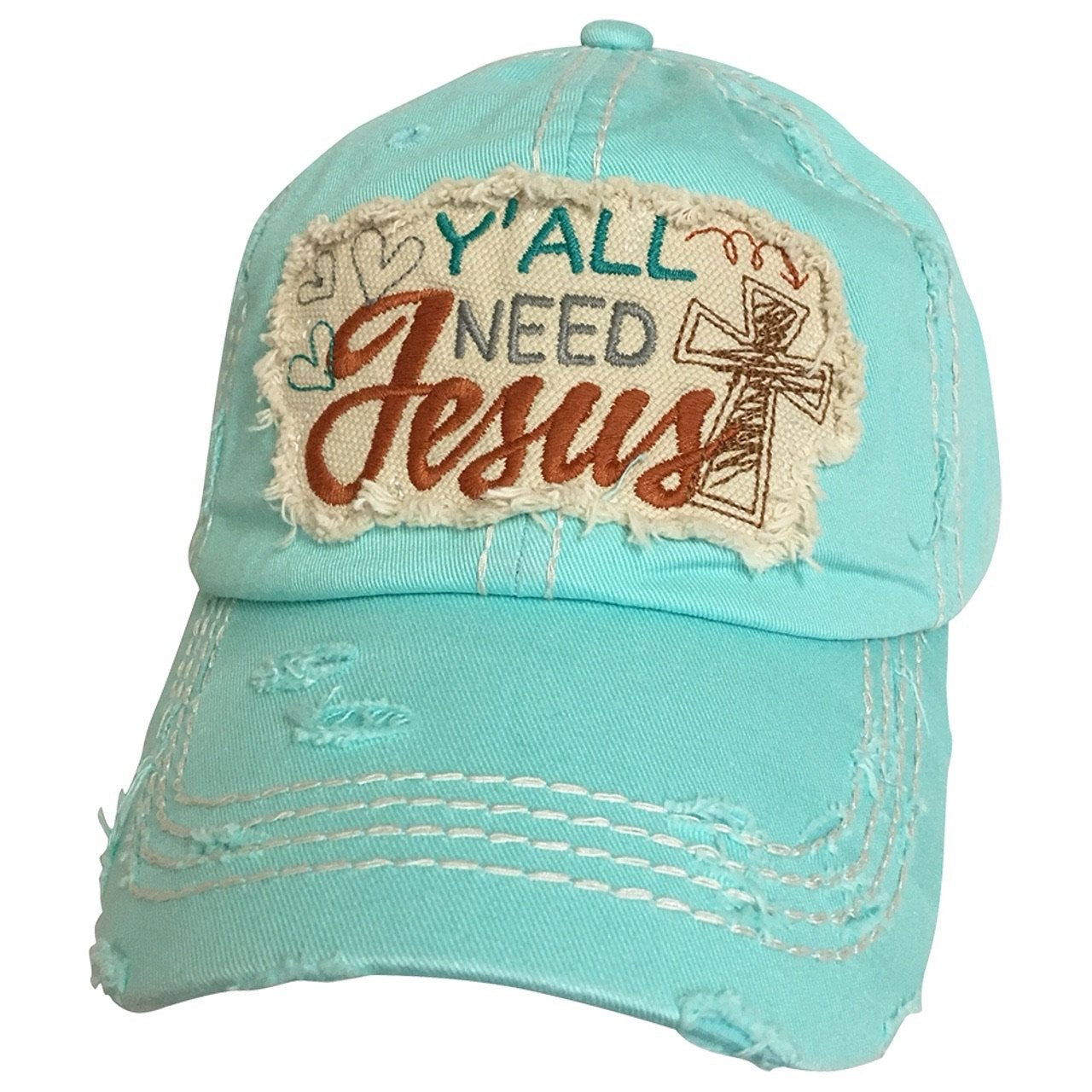 KBV-1125 Yall Need Jesus Diamond Blue