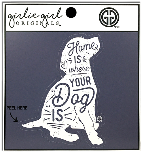 Decal/Sticker Where Your Dog Is 2121