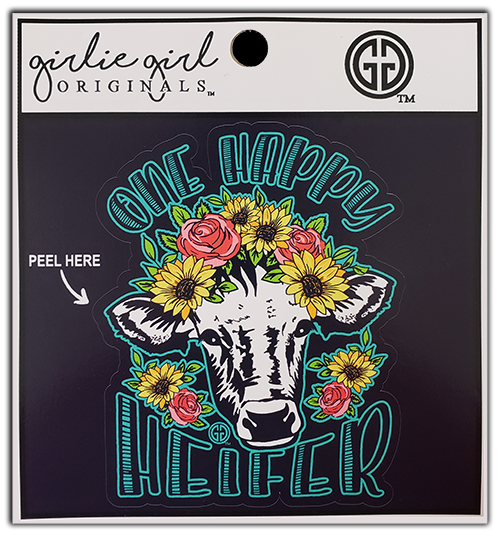 Decal/Sticker One Happy Heifer 1976