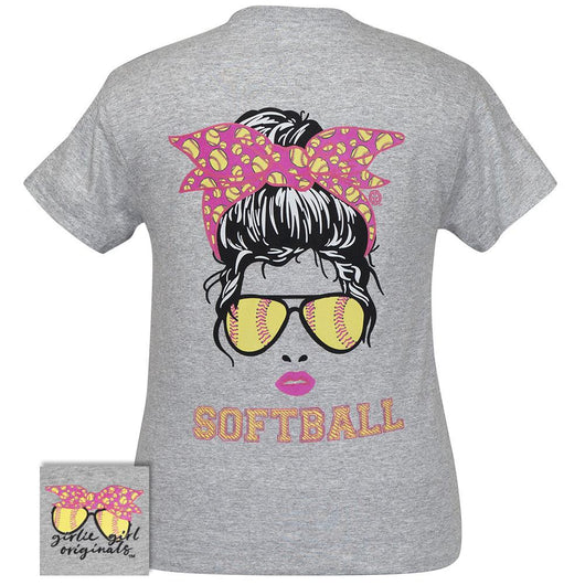 Messy Bun Softball Sport Grey SS-2416