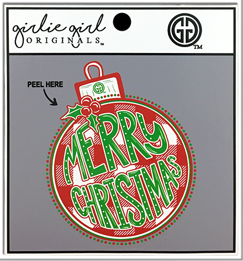 Decal/Sticker Plaid Ornament 2140