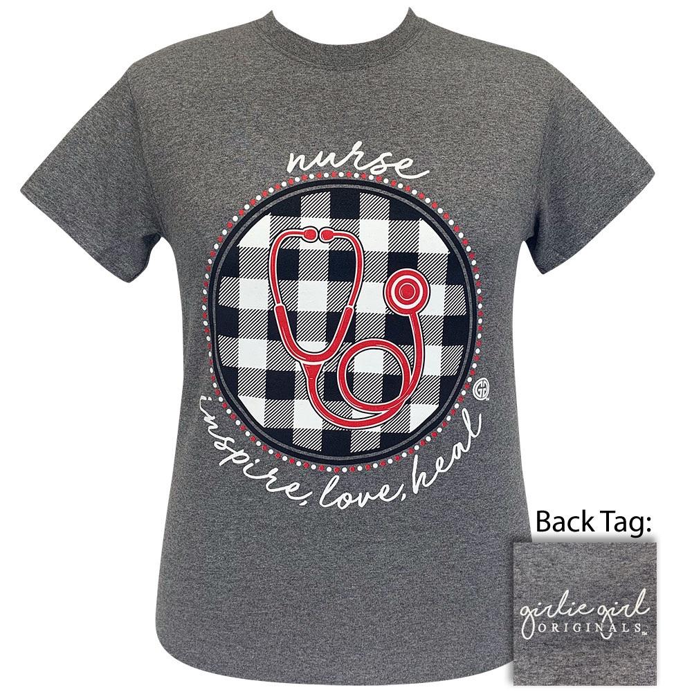 Nurse Plaid-Graphite Heather SS-2180