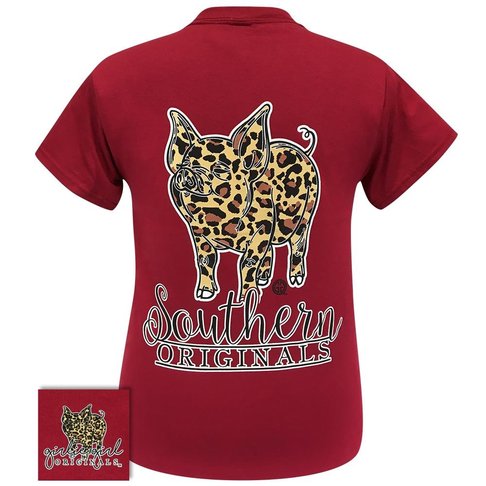 Leopard Print Pig-Cardinal SS-2215