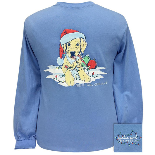 Christmas Puppy-Carolina Blue LS-2331