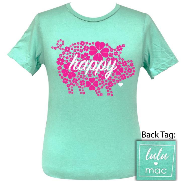 lulu mac-Happy Pig-Heather Mint SS-LM9