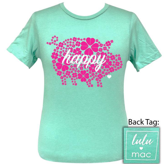 lulu mac-Happy Pig-Heather Mint SS-LM9