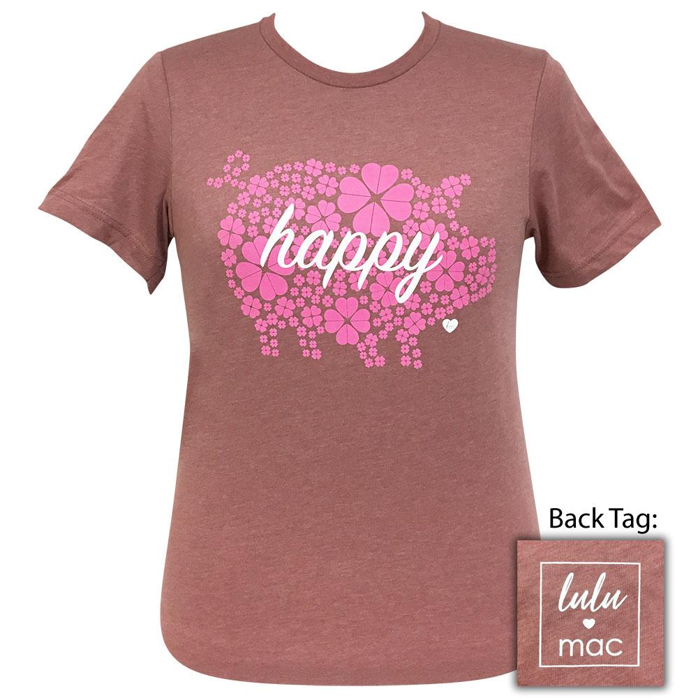 lulu mac-Happy Pig-Heather Mauve SS-LM27