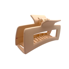 HCR-12 Large Rectangle Hair Clip-Beige